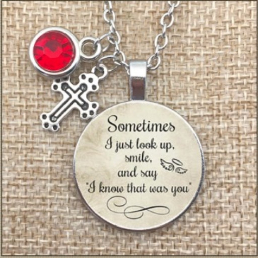 I Look Up Know That Was You Silver Necklace 25$